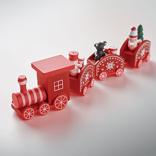 Additional Image 7 - a red toy train on a white surface