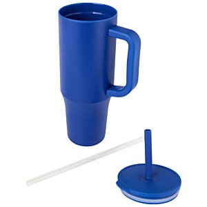 Additional Image 7 - a blue plastic cup with a straw
