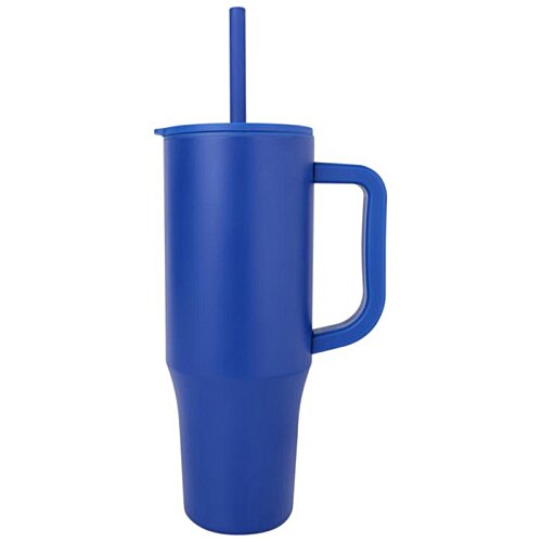 Additional Image 3 - a blue plastic cup with a handle