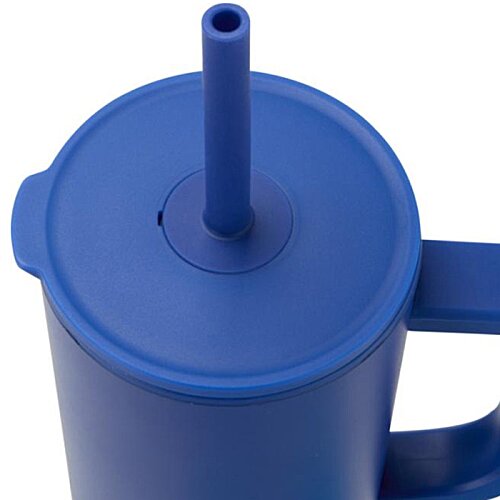 Additional Image 1 - a blue plastic cup with a straw