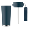 Additional Thumbnail Image 1 - a black tumbler with a straw