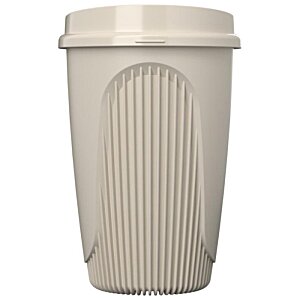Additional Image 3 - a white plastic cup with a lid