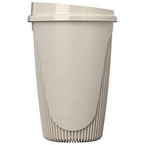 Additional Image 4 - a white plastic cup with a lid
