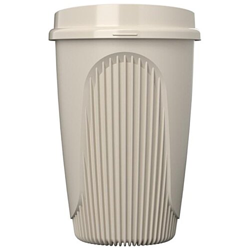 Additional Image 3 - a white plastic cup with a lid