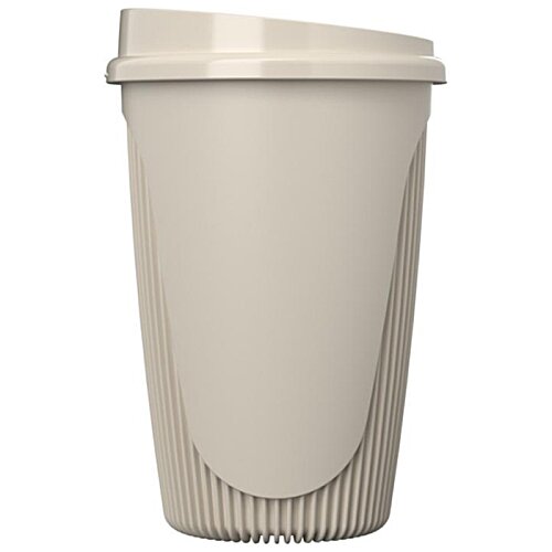 Additional Image 4 - a white plastic cup with a lid