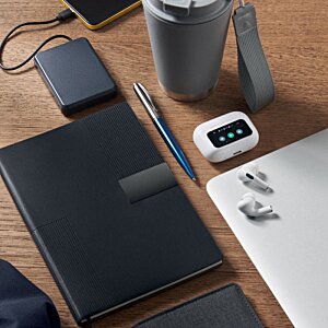 Additional Image 4 - a desk with a laptop and other objects