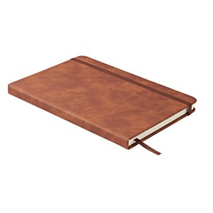 Additional Image 3 - a brown notebook with a pen