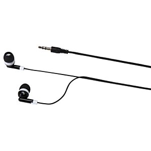 Additional Image 6 - a pair of black earbuds