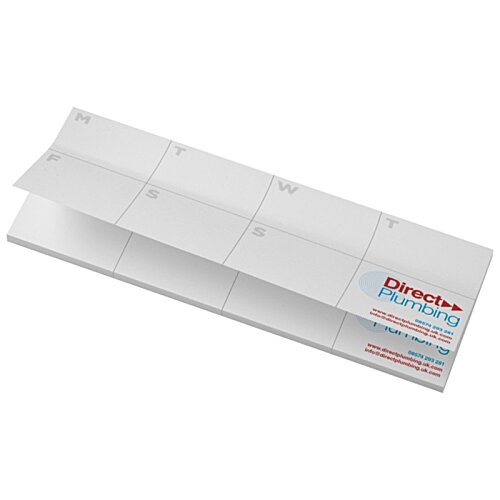Additional Image 1 - a white rectangular object with red and blue text