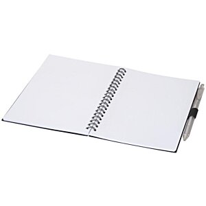 Additional Image 5 - a white notebook with a silver band