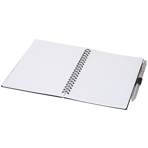 Additional Image 5 - a white notebook with a silver band