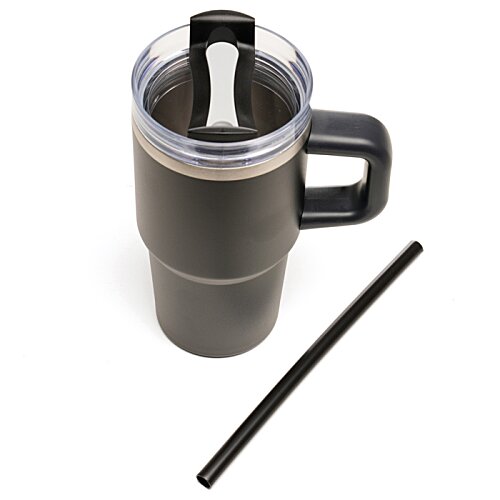 Additional Image 9 - a black coffee cup with a straw