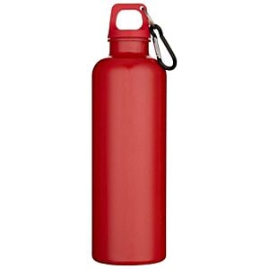 Additional Image 4 - a red water bottle with a black ring