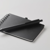 Additional Thumbnail Image 6 - a black notebook with a pen on it