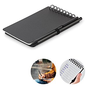 Additional Image 8 - a black rectangular object with a spiral bound cover