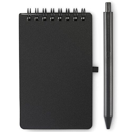 Additional Image 3 - a black notepad and a pen