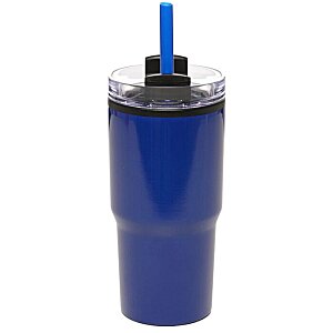 Additional Image 2 - a blue cup with a straw