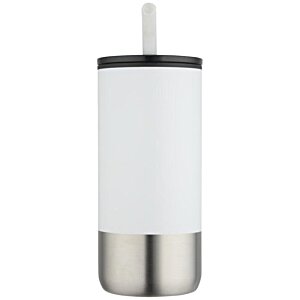 Additional Image 1 - a white and silver cup