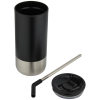 Additional Thumbnail Image 4 - a black and silver tumbler with a straw