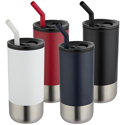 Additional Image 8 - a group of metal cups with straws