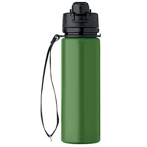 Additional Image 1 - a green water bottle with a black strap