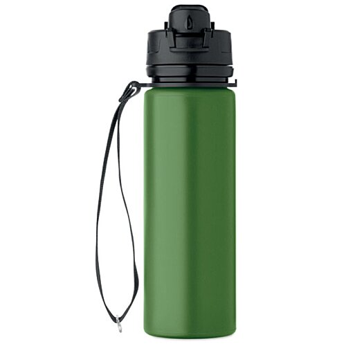 Additional Image 1 - a green water bottle with a black strap