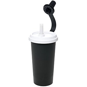 Additional Image 4 - a black cup with a straw