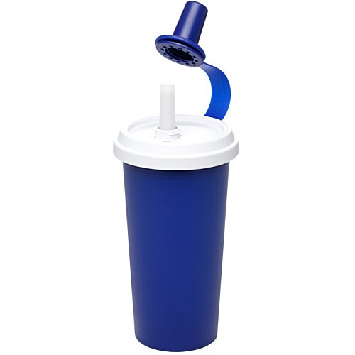 Additional Image 3 - a blue cup with a straw