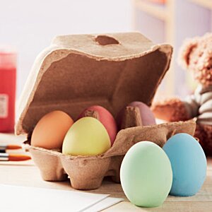 Additional Image 1 - a group of colored eggs in a carton
