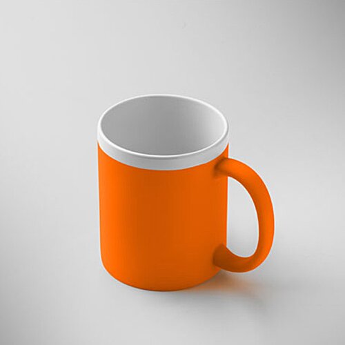 Additional Image 3 - an orange mug with a handle