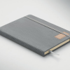 Additional Thumbnail Image 1 - a black notebook with a brown stripe