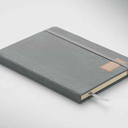 Additional Image 1 - a black notebook with a brown stripe