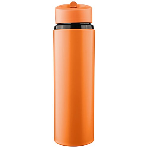 Additional Image 6 - a orange water bottle with a black lid