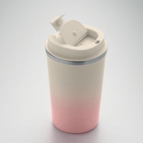 Additional Image 9 - a white and pink cup with a lid
