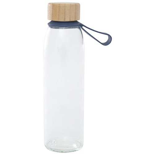 Additional Image 3 - a clear plastic bottle with a blue strap