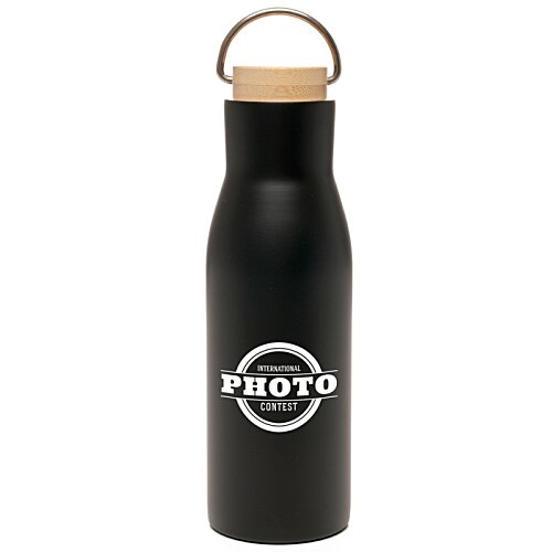 Additional Image 2 - a black bottle with a white logo