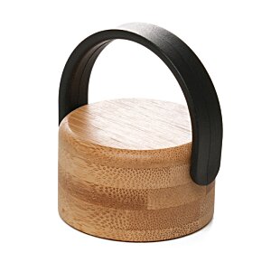 Additional Image 4 - a wooden object with a black handle