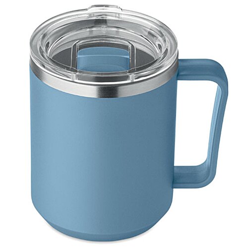 Additional Image 3 - a blue and silver mug