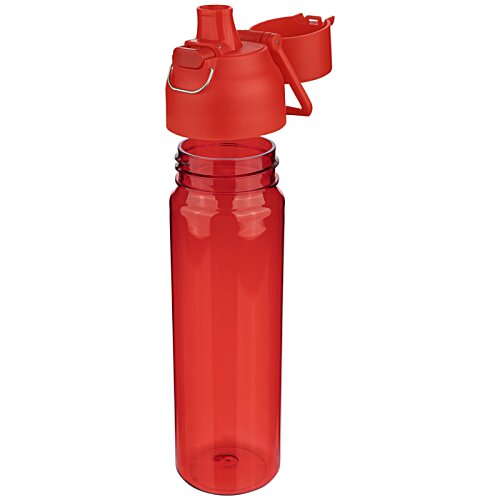 Additional Image 1 - a red water bottle with a straw