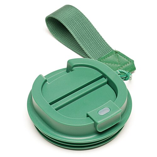 Additional Image 6 - a green plastic cap with a strap