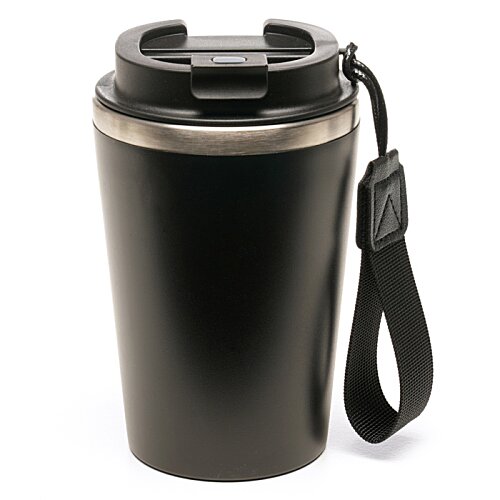 Additional Image 9 - a black coffee cup with a strap