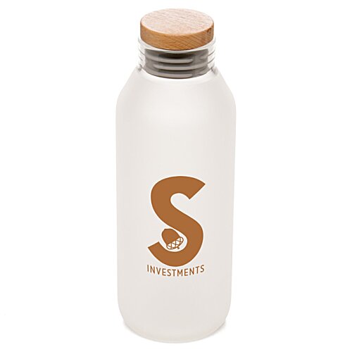 Additional Image 2 - a white bottle with brown logo