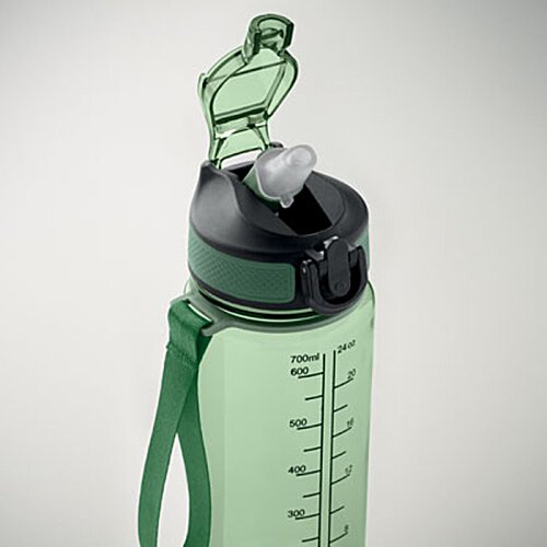 Additional Image 3 - a green water bottle with a black lid