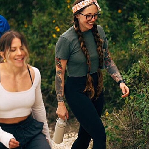 Additional Image 1 - a woman walking with a woman in her hair
