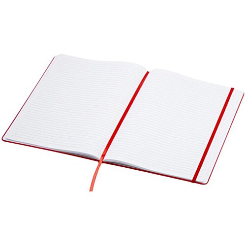 Additional Image 5 - a white notebook with red stripes