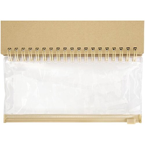 Additional Image 3 - a spiral bound notebook with a brown cover