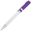 View Image 4 of 7 of DISC Linear Pen - White Barrel