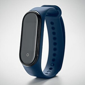 Additional Image 4 - a blue fitness tracker on a white background
