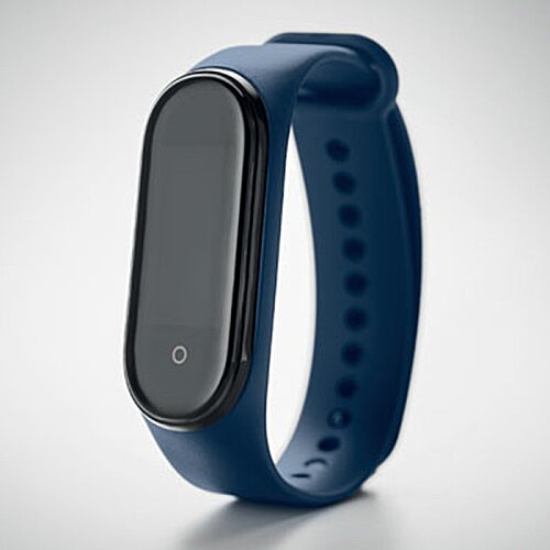 Additional Image 4 - a blue fitness tracker on a white background