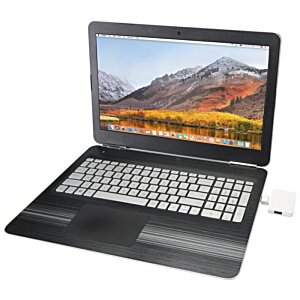 Additional Image 3 - a laptop with a white keyboard
